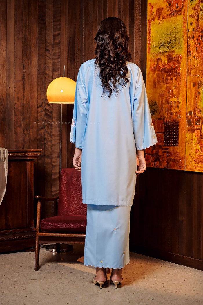 TERATAI INDAH KURUNG IN BABY BLUE