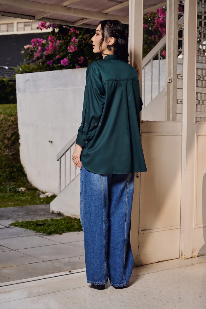 TIARA BLOUSE IN EMERALD