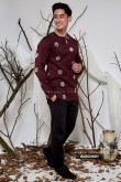 SULTAN KURTA in BURGUNDY
